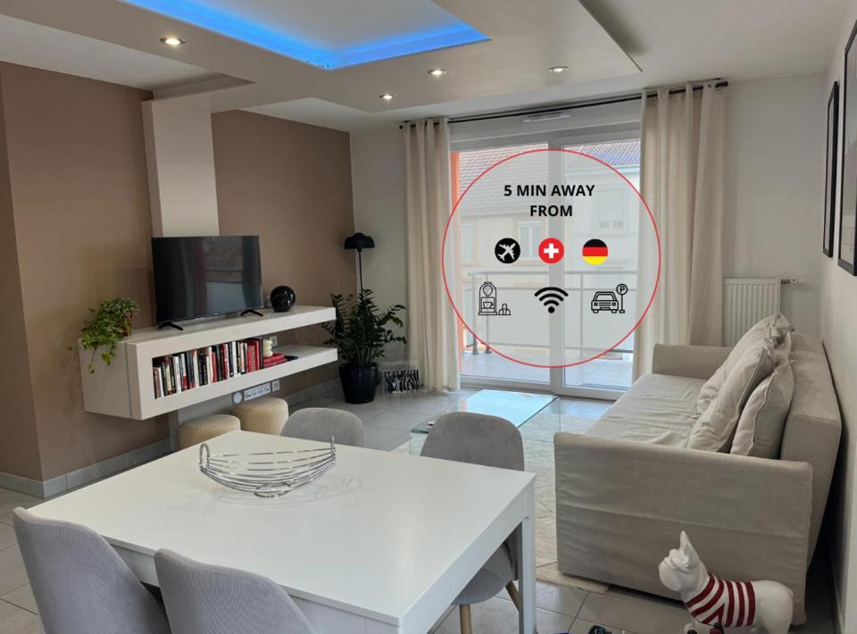 A Few Steps From Basel With Balcony And Free Private Parking Apartment Saint-Louis  Exterior foto